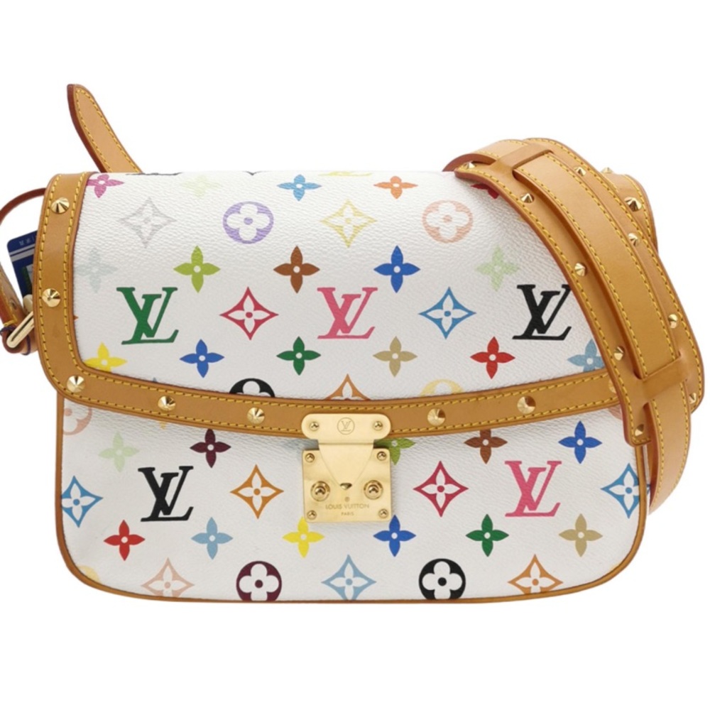 shoulder bag Sologne monogram multi-color studs white beige bordeaux crossbody